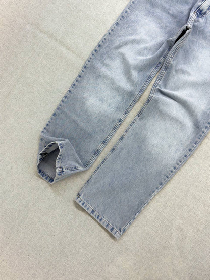 Jean Mom Rigido ceniso unisex